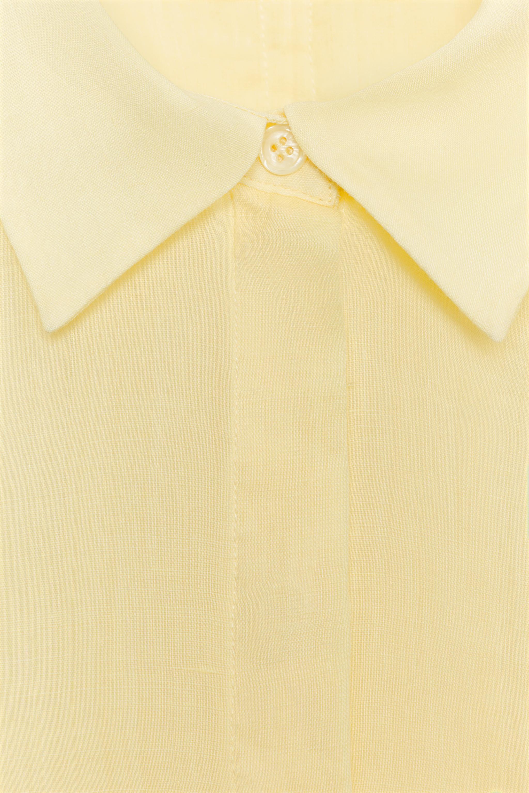 OVERSIZED RAMIE BLEND SHIRT ZW COLLECTION